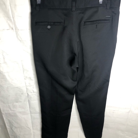 Izod Golf XFG Men's Pants Black 32x32 Flat Front Polyester - Picture 3 of 9
